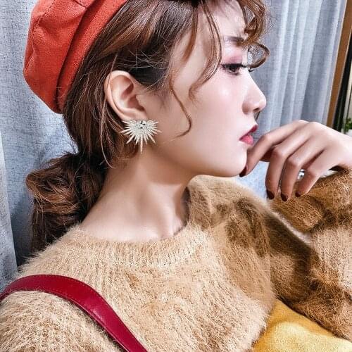 Luxurious and high-grade oxidation Zircon Earrings