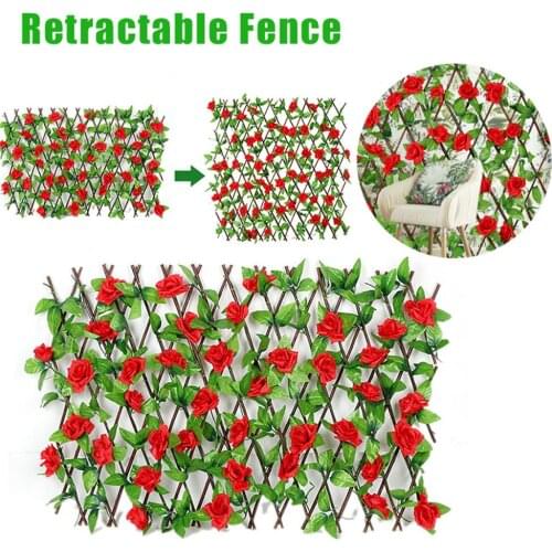 Improved Artificial Garden Plant Fence Garden Expanding Trellis Fence Protected Privacy Screen Fence Garden Screen Multi Using
