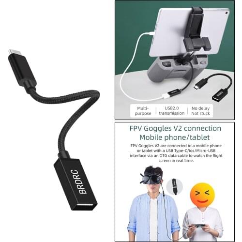USB C OTG Adapter USB C to USB Adapter USB Type C to OTG Cable USB Adapter For FPV Tablets