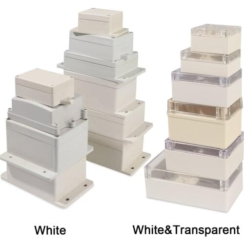 Waterproof Plastic Enclosure Box Electronic IP67 Project Instrument Case Electrical Project Box ABS Outdoor Junction Box Housing