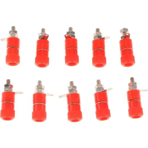10 Pieces 4mm Banana Plug Socket Banana Binding Post Connector