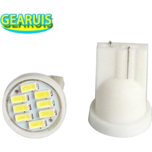 100pcs Car T10 8 smd 3014 LED Auto LED W5W 8SMD 8LED 194 168 147 147 168 Wedge Door Instrument Side Bulb Lamp White 12V