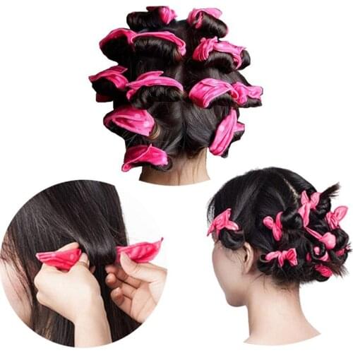 5PCS/10PC Fashion Soft Sleep Pillow Hair Rollers Hair Curlers Set Best Flexible Foam And Sponge Magic Hair Care Styling Tools