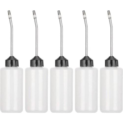 5pcs 120ML Plastic Sewing Machine Oiler Oil Dispenser Oil Bottle with Long Extended Spout Sewing Machine Accessories
