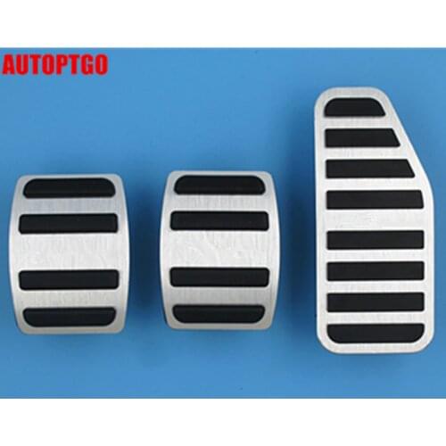 Aluminium + Rubber AT/MT Car Foot Gas/Clutch/Brake Pedal Pad Cover For Suzuki Grand Vitara Swift Jimny Alto 2005-2018
