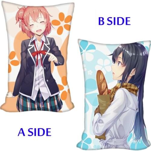 Anime My youth romantic comedy is wrong as I expected Pillow Case Cushion Hold Sofa Decor Pillow Cover Gifts 40x60cm