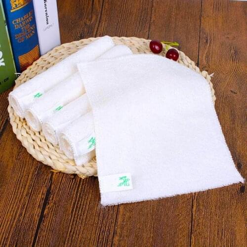 Anti-fat Bamboo Microfiber Terry Hand Towel Kitchen Reusable Rag Accessories Washing Dishes Supplies Tableware For Convenience