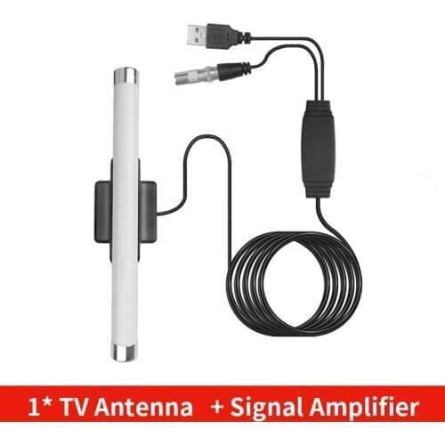 Newest 4K HDTV Antenna Indoor 36dB Digital TV Antenna HD Build-In Amplifier Booster HDTV 1080P Antenna set LED Light Design