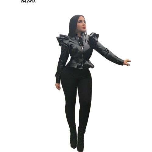 Женские стильные куртки CM.YAYA China At AliExpress