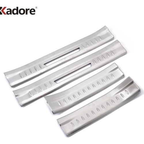 For Kia Sorento 2013 2014 Stainless Steel Inner Door Sill Scuff Plate Cover Trim Threshold Protector Welcome Pedal Car Styling