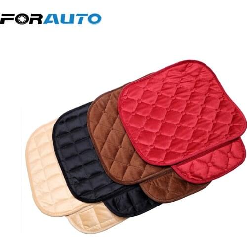 FORAUTO Soft Warm for Winter Front Car Chair Pad Plush Seat Covers Anti-skid Pad Car Seat Cushion Vehicular Protector 52*52cm