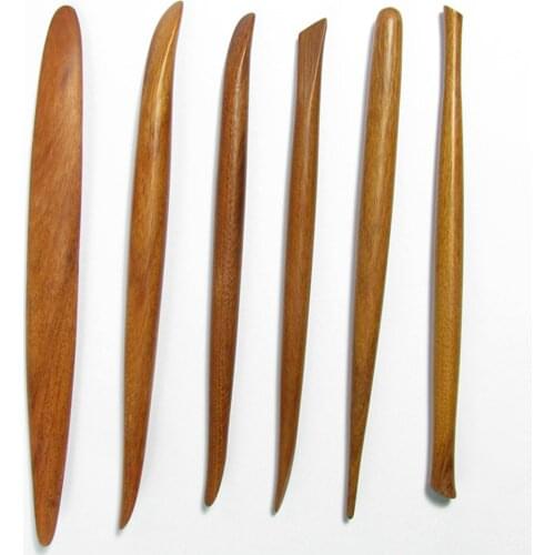 Clay Scraping Tools Red Wood Ceramic Pottery Sculpture Sculpting Modeling Seramik Aletleri Keramiek Gereedschap Carving Tool