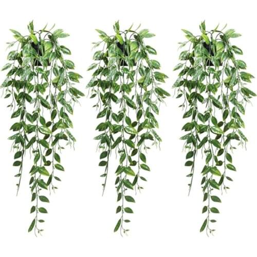Artificial Plant Living Room Office Decoration False Violet Vine Plants Hanging Home Leaf Rattan Wedding