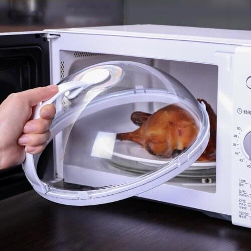 Microwave Oven Food Cover Anti-Sputtering food lid With Handle Heat Resistant Lid for Microwave Food Kitchen Accessories