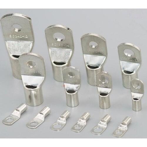 100pcs SC4-4 SC4-5 SC4-6 Tin Plated Copper Cable lugs Terminal Connector Copper cable terminal Snapshot