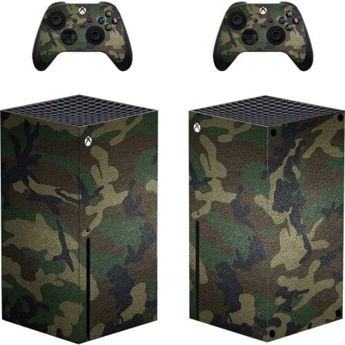 Camouflage Style Xbox Series X Skin Sticker for Console & 2 Controllers Decal Vinyl Protective Skins Style 1
