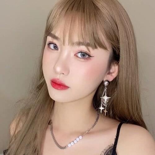 ZDMXJL 2021 New Vintage Women Earring Zircon Cross Ball Ear Stud Chain Tassels dangle Earrings Pandora 925 Original Jewelry