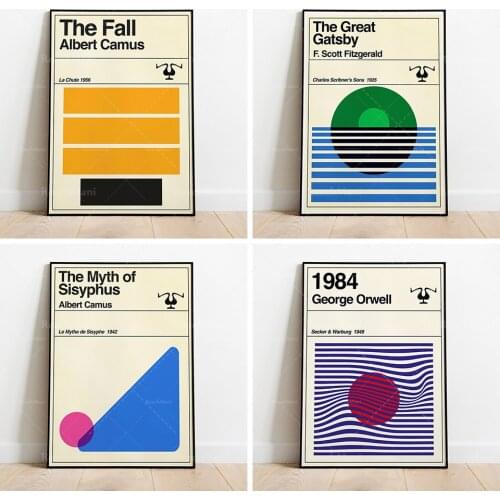 Autumn | Albert Camus | Vintage Vintage Book Art Print | Literary Gifts for Book Friends | Minimal Book Poster