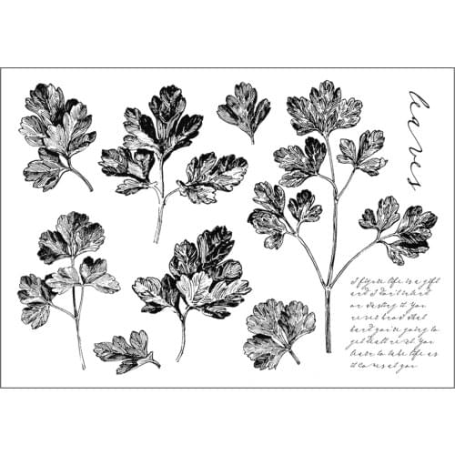 Leaf stamp Clear Stamps for Scrapbooking Transparent Silicone Rubber DIY Photo Album Decor 0813