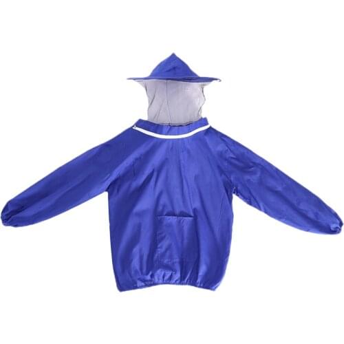 Beekeeping Goatskin Vented Long Sleeves Gloves Arm Guard Beekeeping Jacket Veil Bee Protecting Suit Dress Smock Equipment