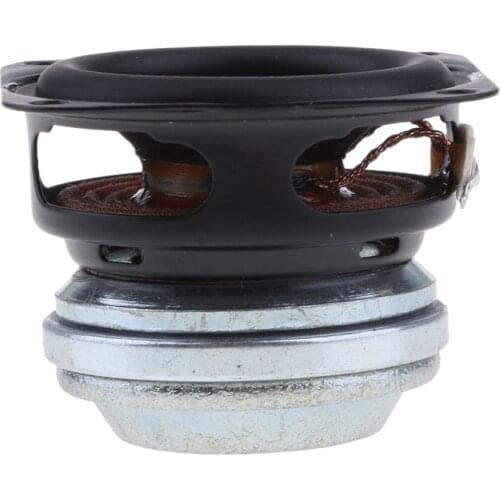 Professional 40mm 4Ohm 10W Full Range Audio Speaker Hi-Fi Stereo Sound Rubber Edge Black