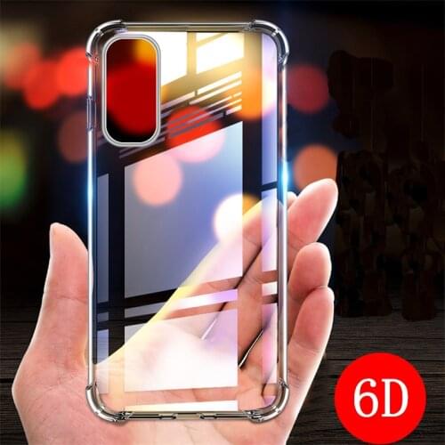 6D Anti-Knock TPU Case for Samsung Galaxy Note 20 Ultra 10 Pro 9 8 A91 A90 A71 A51 A70E A41 A21S A21 A20E A11 A01 Clear Cover