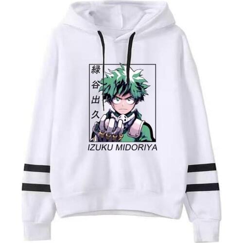 Boku No Hero Academia Izuku Midoriya Pullover Loose Harajuku Tops Women Men Fashion Sweatshirt