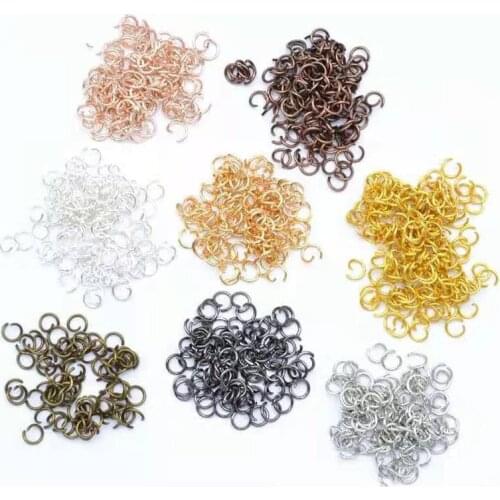 300pcs/bag 4 5 6 7 8 9 10 mm Open Jump Rings Split Jump Ring Connector For Diy Jewelry Making Findings Accessories Supplies