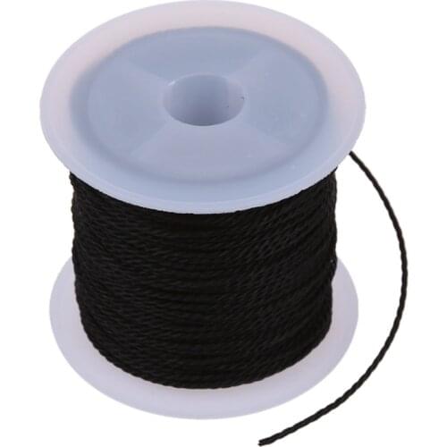 Roll Black Waxed Cotton Necklace Beads Cord String 1mm HOT