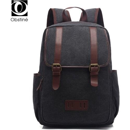 Unisex Canvas Female Backpack Travel Backpacks for Men Black Large Laptop Bagpack Women Male Back Pack Bags for School