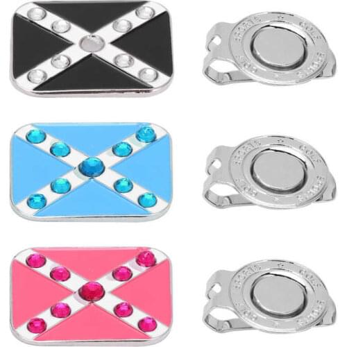 Golf Hat Clip Marker Golf Hat Clip with Ball Marker Anti-rust Convenient Zinc Alloy Durable with Clip for Training