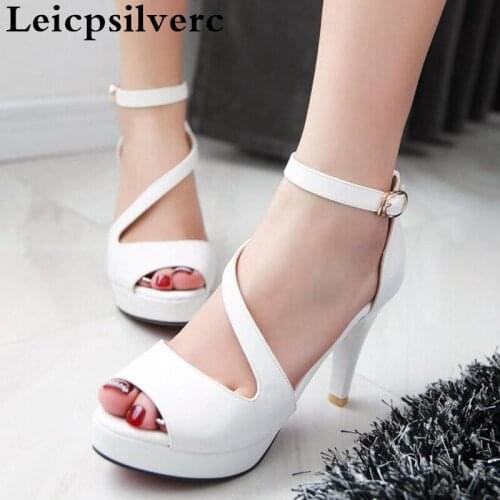 Summer new temperament with fish mouth high and women sandals sexy high heel womens shoes