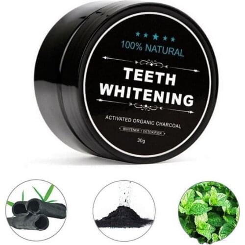 Tooth powder black tooth washing powder smoke stained activated carbon coconut shell powder bamboo charcoal