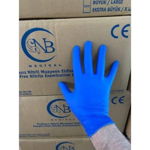 100 pcs Blue Black Nitrile Gloves Synthetic Waterproof Mechanical Laboratory Working Home Cleaning Safety Cosmetic Dentist Tattooist