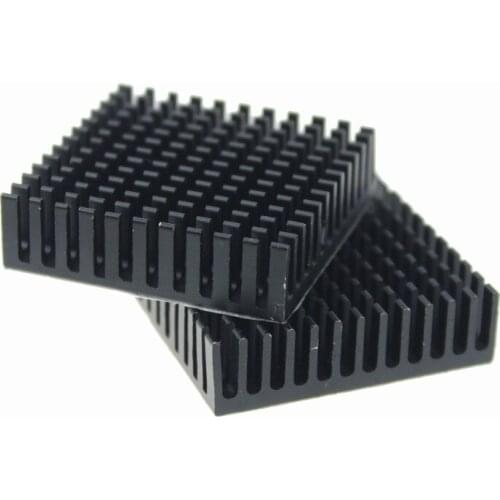 200Pieces 40X40X11mm Black Heatsink Extrusion Cooler Radiator For CPU Cooling 40mm x 11mm