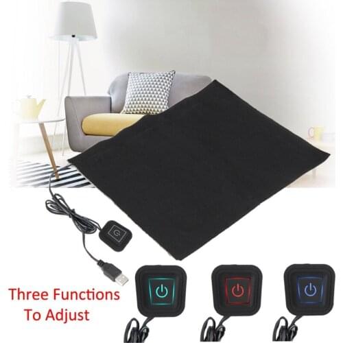 5V USB Electric Clothes Heater Sheet Adjustable Temperature Winter Heated For Cloth Waist Warmer Tablet Electric Heating Sheet