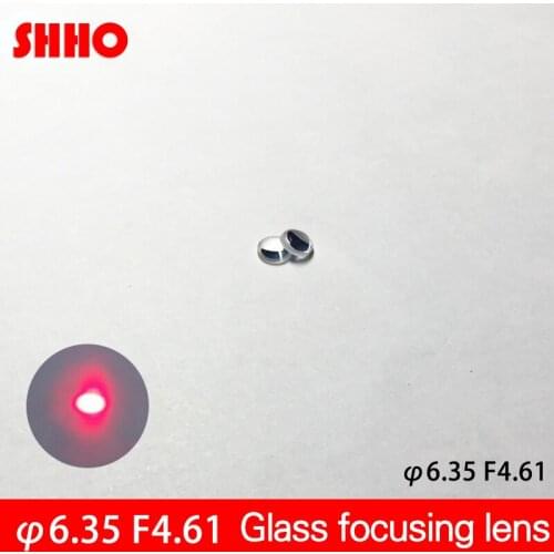 High quality glass lens diameter 6.35mm focus distance 4.61mm Aspherical lenses Laser focusing collimating lens AR coated