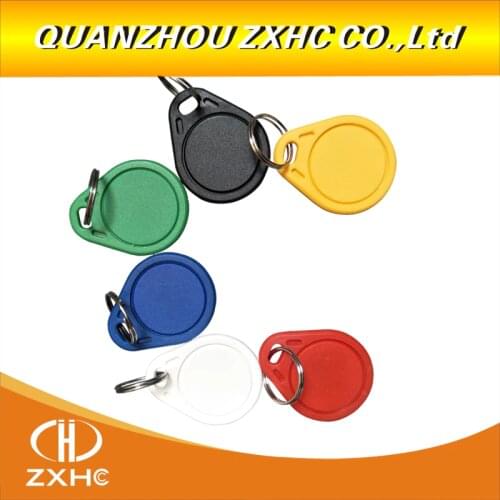 5PCS) 13.56 Mhz Block 0 Sector Rewritable RFID M1 S50 UID Changeable Card Tag Keychain Key Keyfob ISO14443A