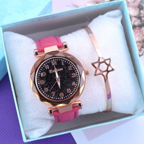 Women Watches Top Sale Leather Ladies Bracelet Watch Quartz Wristwatches Casual Female Clock Relogio Feminino