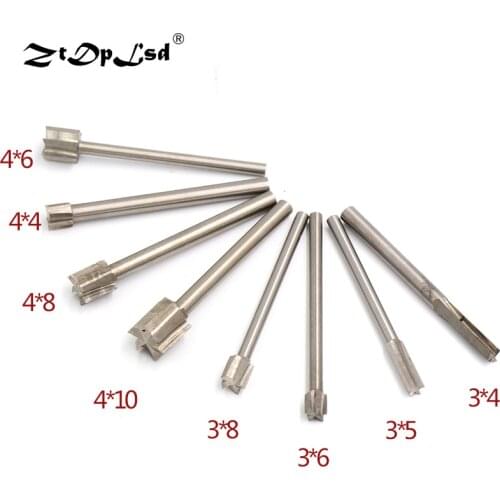 1Pcs 3-10mm Routing Router Drill Bits Carbide Rotary Metal Root Carving Milling Cutter Engraving Knife End Mill Clear Bottom