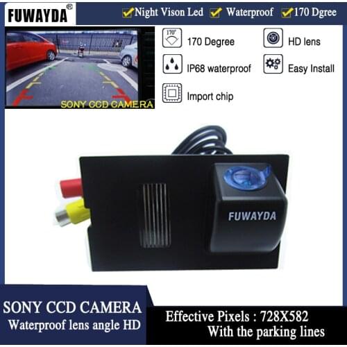 FUWAYDA parking rear view camera HD SONY CCD camera Backup parking lines for Land Rover Discovery Range Rover Sport Freelander