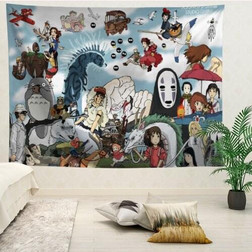 Custom Spirited Away Hanging Tapestry Home Party Decoration Tapestries Photo Background Cloth Table Cloth Wall Tapes