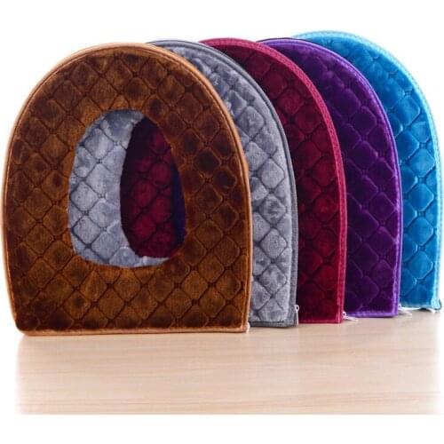 NEW Bathroom Accessories Toilet Seat Mat Cushion Plush Cover Pad Warmer Thicken