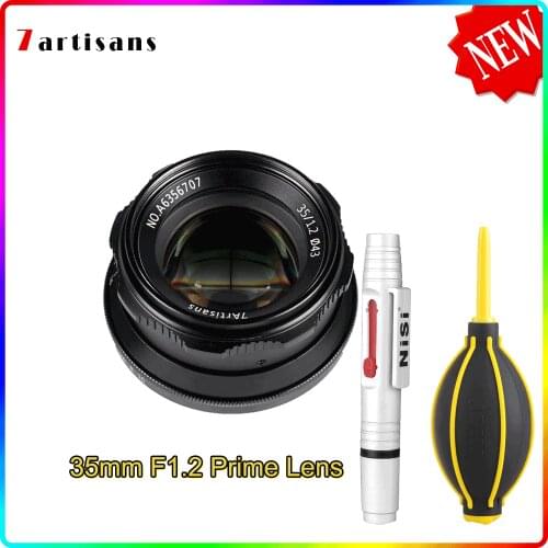 7artisans 35mm F1.2 Prime Lens for Sony E/Nikon Z /for Fuji XF APS-C Camera Manual Mirrorless Fixed Focus Lens A6500 A6300 X-A1