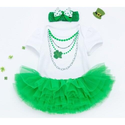 50-57cm DOLLMAI reborn silicone babies doll clothes green necklace dress with headdress cute baby romper kids birthday gift