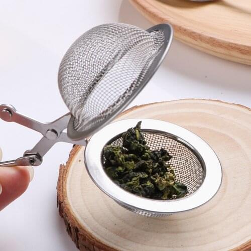 Mesh Tea Strainer Stainless Steel Handle Tea Ball Tea Infuser Kitchen Gadget Coffee Herb Spice Filter Diffuser