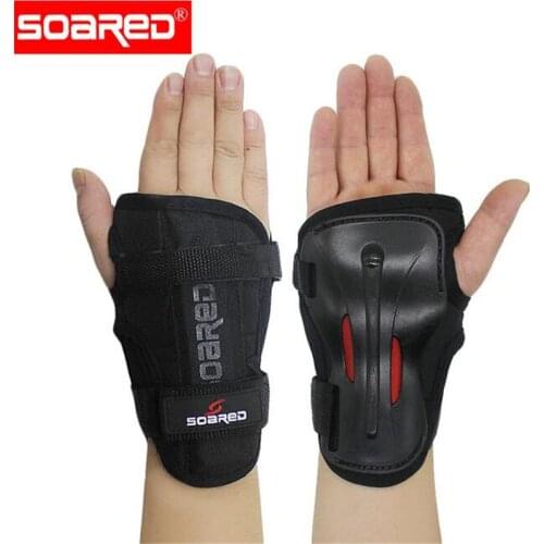 SOARED Wrist Guards Support Palm Pads Protector For Inline Skating Ski Snowboard Roller Gear Protection Men Women
