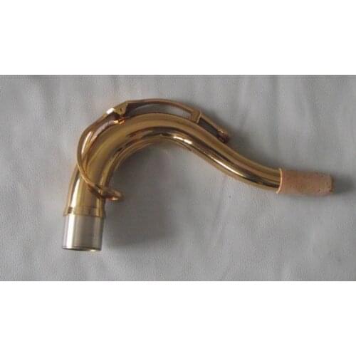 Tenor saxophone neck gold lacquer brass material