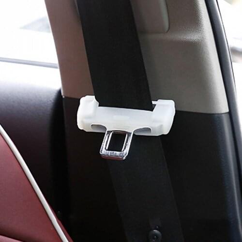 Universal Car Safety Belt Buckle Protector Silicon Anti-Scratch Seat Belt Buckle Clip Interior Button Case Anti-Scratch Cover