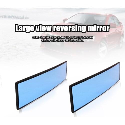 Universal Car Mirror Interior Rearview Mirrors Auto Rear View Mirror Anti-glare Wide-angle Surface Blue Mirror Auto Accessories